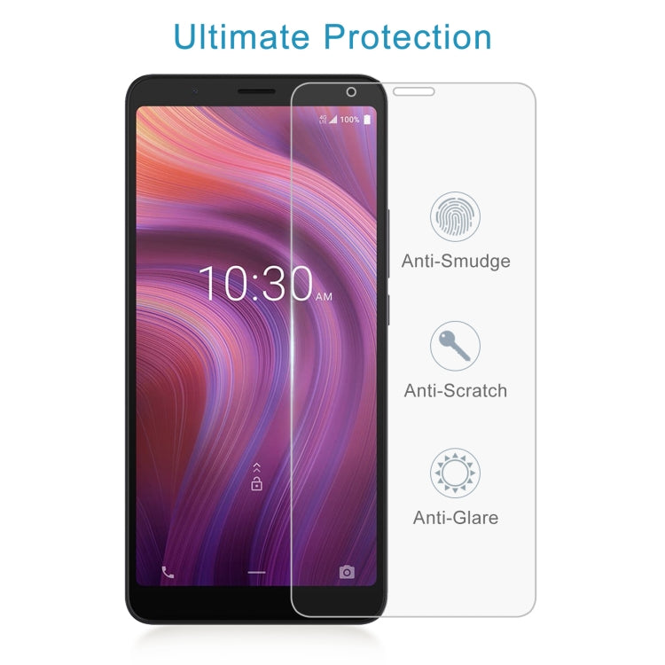 50 PCS 0.26mm 9H 2.5D Tempered Glass Film For Alcatel 3v 2019