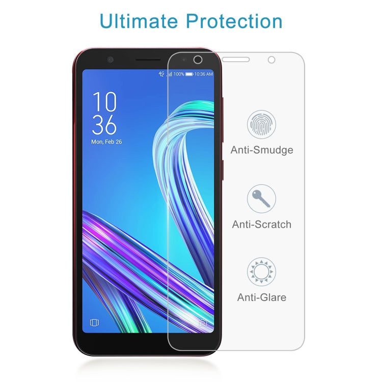 50 PCS 0.26mm 9H 2.5D Tempered Glass Film For Asus ZenFone Live L2