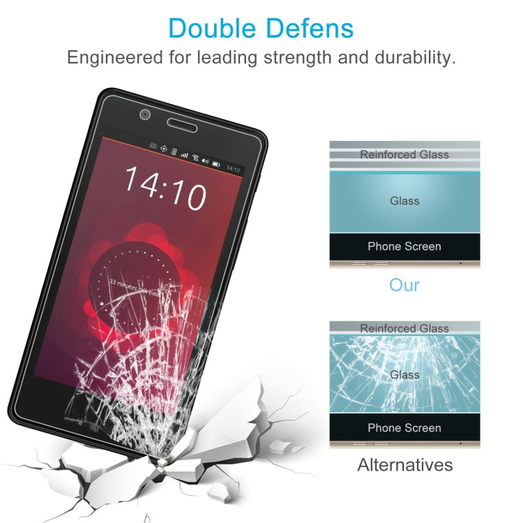 50 PCS 0.26mm 9H 2.5D Tempered Glass Film For BQ Aquaris E4.5