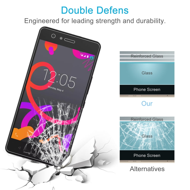50 PCS 0.26mm 9H 2.5D Tempered Glass Film For BQ Aquaris M4.5