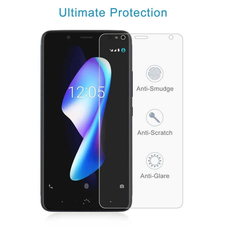 50 PCS 0.26mm 9H 2.5D Tempered Glass Film For BQ Aquaris V Plus