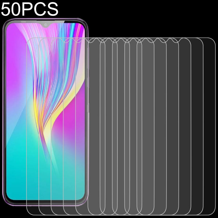 50 PCS 0.26mm 9H 2.5D Tempered Glass Film For Infinix Smart 4c
