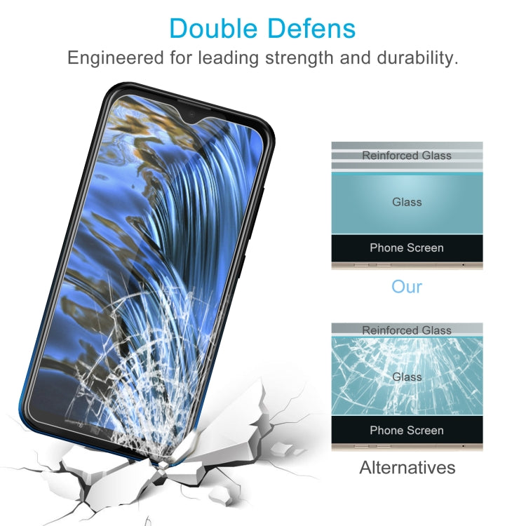 50 PCS 0.26mm 9H 2.5D Tempered Glass Film For Leagoo M12