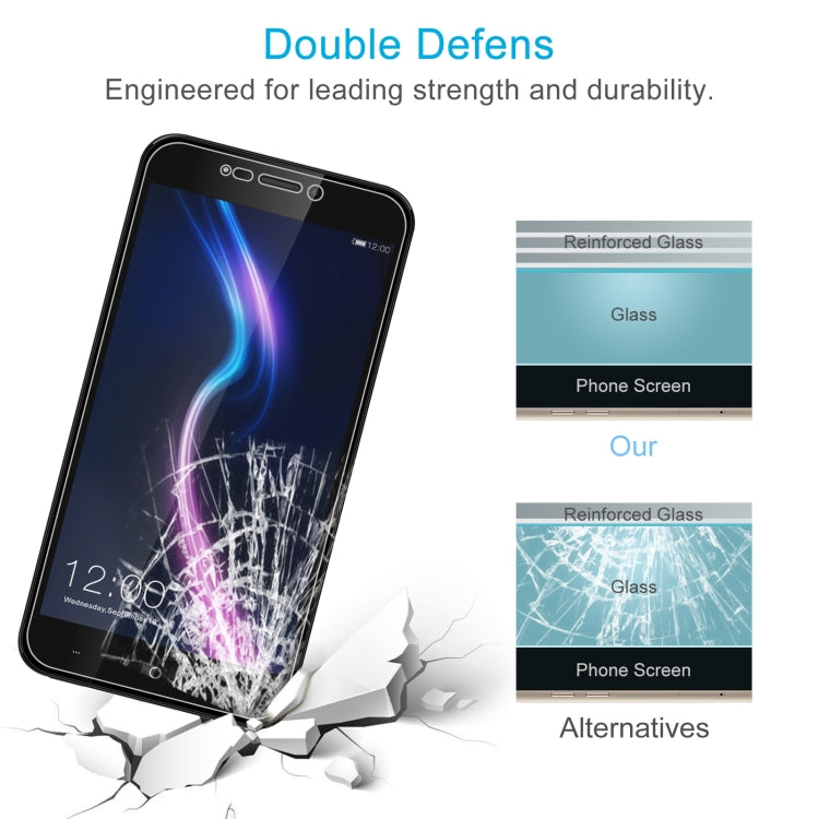 50 PCS 0.26mm 9H 2.5D Tempered Glass Film For Leagoo Power 2 Pro