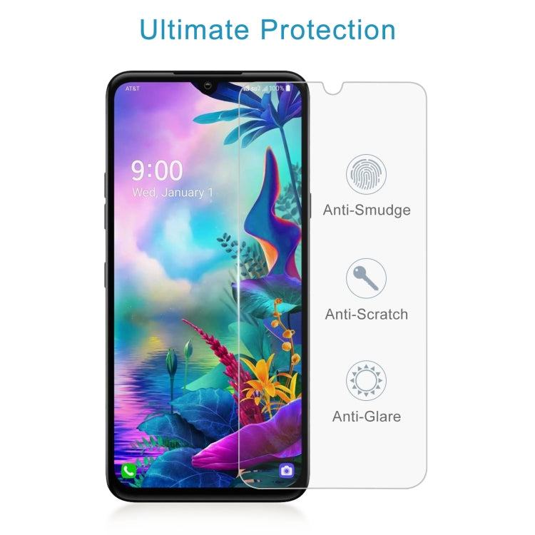 50 PCS 0.26mm 9H 2.5D Tempered Glass Film For LG G8X ThinQ