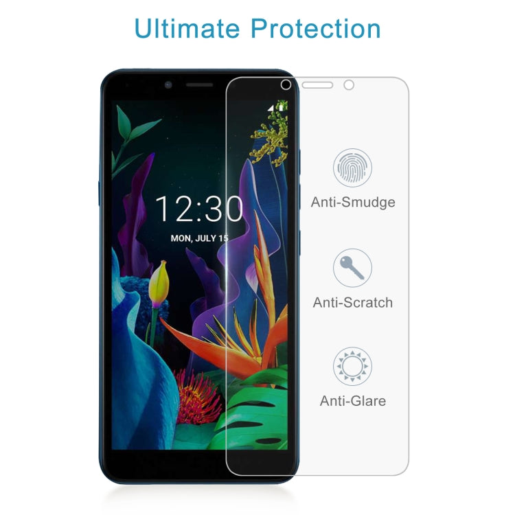 50 PCS 0.26mm 9H 2.5D Tempered Glass Film For LG K20 2019