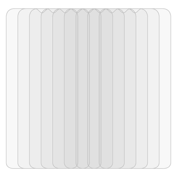 50 PCS 0.26mm 9H 2.5D Tempered Glass Film For Meizu M10