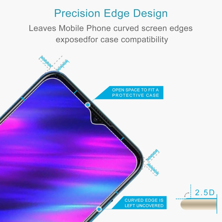 50 PCS 0.26mm 9H 2.5D Tempered Glass Film For Meizu M10