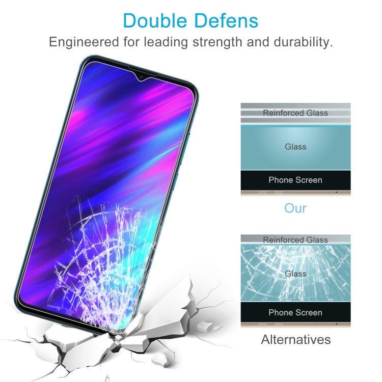 50 PCS 0.26mm 9H 2.5D Tempered Glass Film For Meizu M10