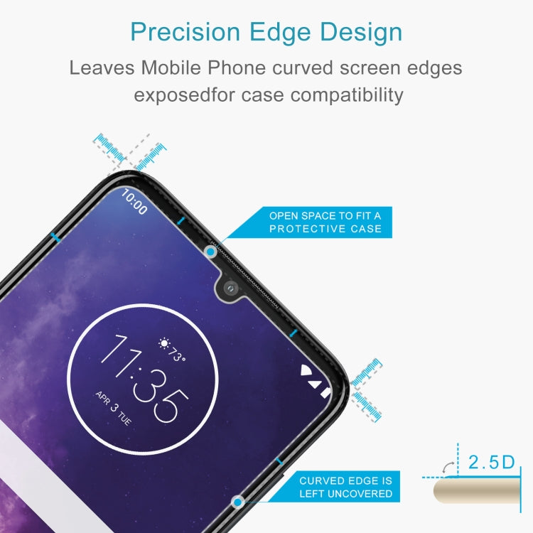 50 PCS 0.26mm 9H 2.5D Tempered Glass Film For Motorola One Zoom / One Pro