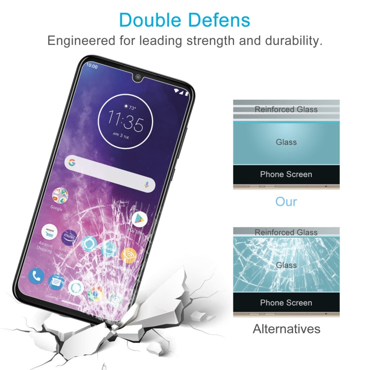 50 PCS 0.26mm 9H 2.5D Tempered Glass Film For Motorola One Zoom / One Pro
