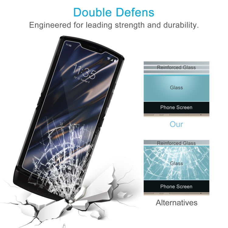 50 PCS 0.26mm 9H 2.5D Tempered Glass Film For Motorola Razr 2019