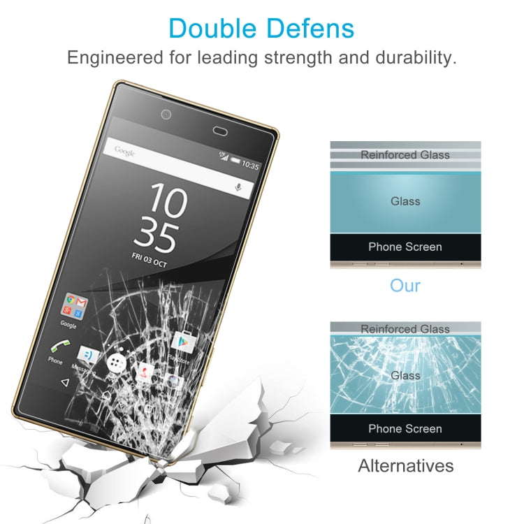50 PCS 0.26mm 9H 2.5D Tempered Glass Film For Sony Xperia XZ5