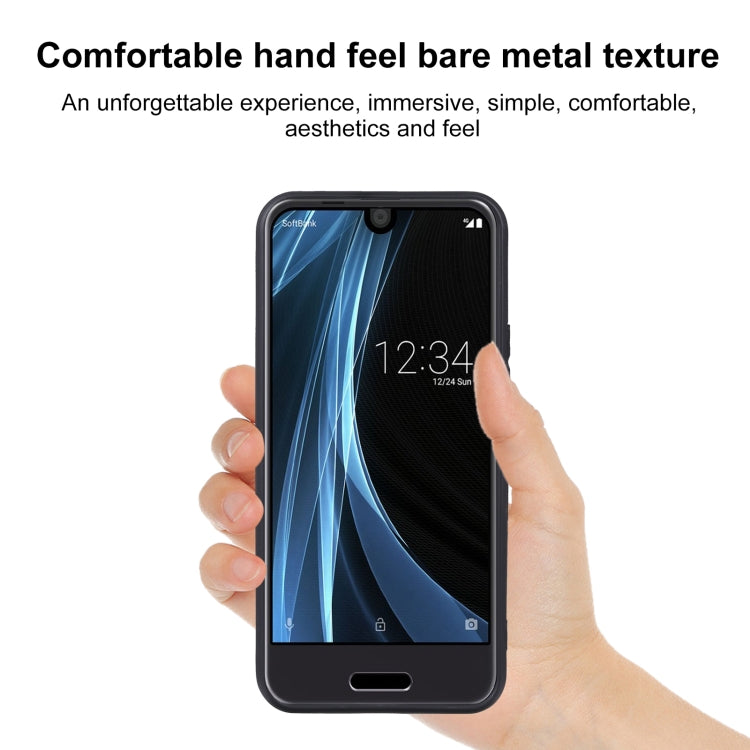 TPU Phone Case For Sharp Aquos R Compact/701SH/SHV41/SH-M06(Black)