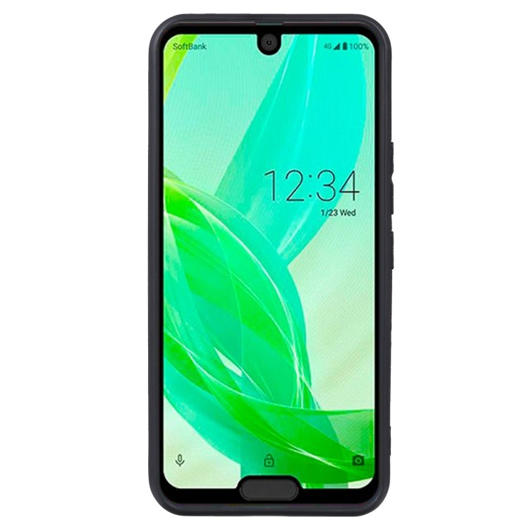 TPU Phone Case For Sharp Aquos R2 Compact/SH-M09(Black)