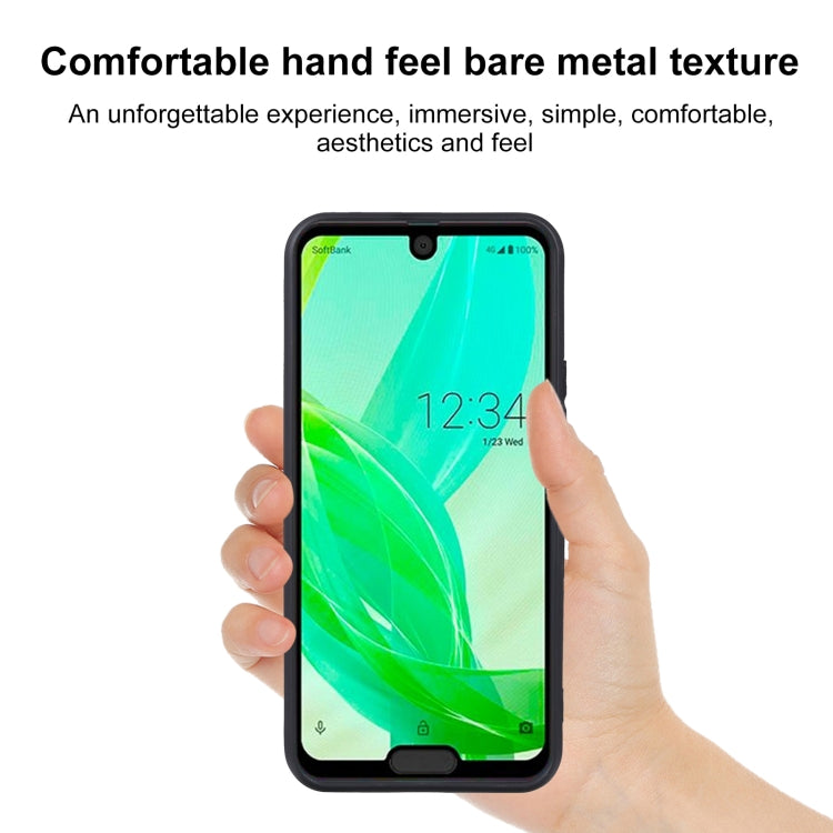TPU Phone Case For Sharp Aquos R2 Compact/SH-M09(Black)