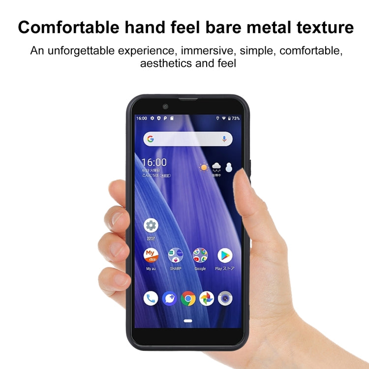 TPU Phone Case For Sharp Aquos Sense3 / Sense3 Lite(Black)