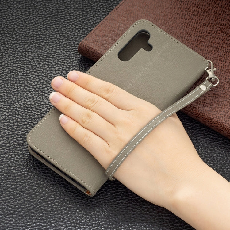 For Samsung Galaxy A13 5G Litchi Texture Pure Color Horizontal Flip Leather Phone Case with Holder & Card Slots & Wallet & Lanyard