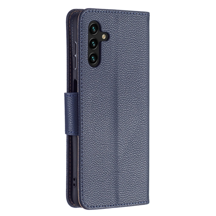 For Samsung Galaxy A13 5G Litchi Texture Pure Color Horizontal Flip Leather Phone Case with Holder & Card Slots & Wallet & Lanyard