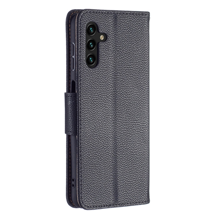 For Samsung Galaxy A13 5G Litchi Texture Pure Color Horizontal Flip Leather Phone Case with Holder & Card Slots & Wallet & Lanyard