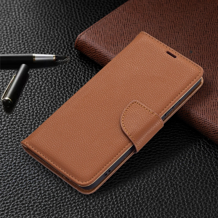 For Samsung Galaxy S22+ 5G Litchi Texture Pure Color Horizontal Flip Leather Phone Case with Holder & Card Slots & Wallet & Lanyard