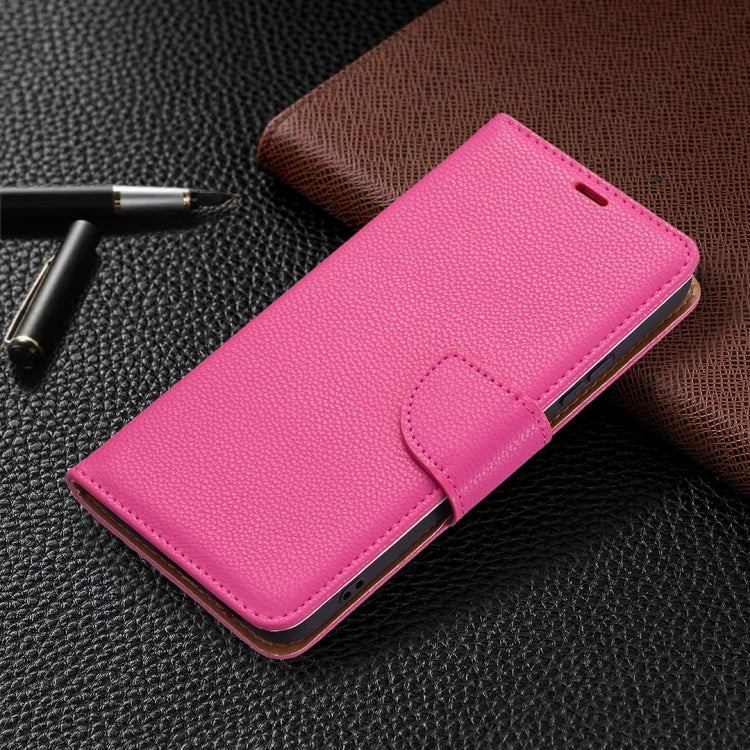 For Samsung Galaxy S22+ 5G Litchi Texture Pure Color Horizontal Flip Leather Phone Case with Holder & Card Slots & Wallet & Lanyard