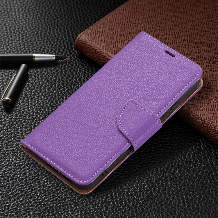 For Samsung Galaxy S22+ 5G Litchi Texture Pure Color Horizontal Flip Leather Phone Case with Holder & Card Slots & Wallet & Lanyard