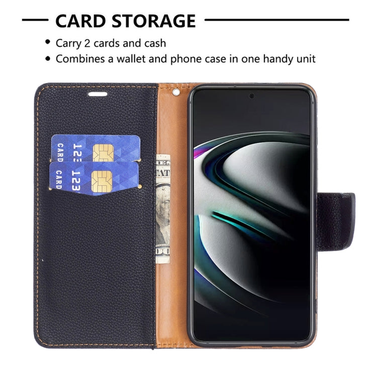 For Samsung Galaxy S22+ 5G Litchi Texture Pure Color Horizontal Flip Leather Phone Case with Holder & Card Slots & Wallet & Lanyard