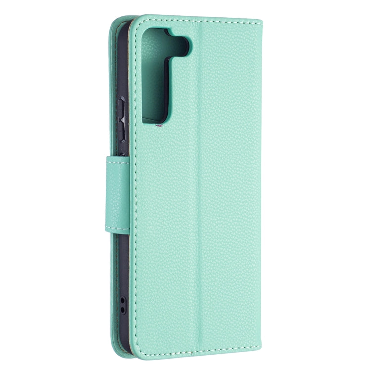 For Samsung Galaxy S22+ 5G Litchi Texture Pure Color Horizontal Flip Leather Phone Case with Holder & Card Slots & Wallet & Lanyard
