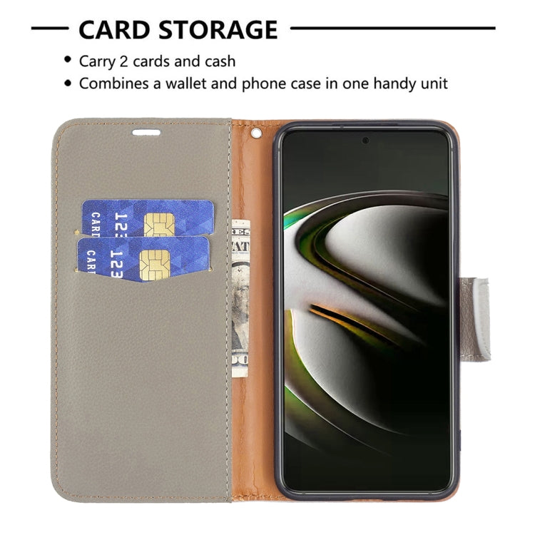 For Samsung Galaxy S22 5G Litchi Texture Pure Color Horizontal Flip Leather Phone Case with Holder & Card Slots & Wallet & Lanyard