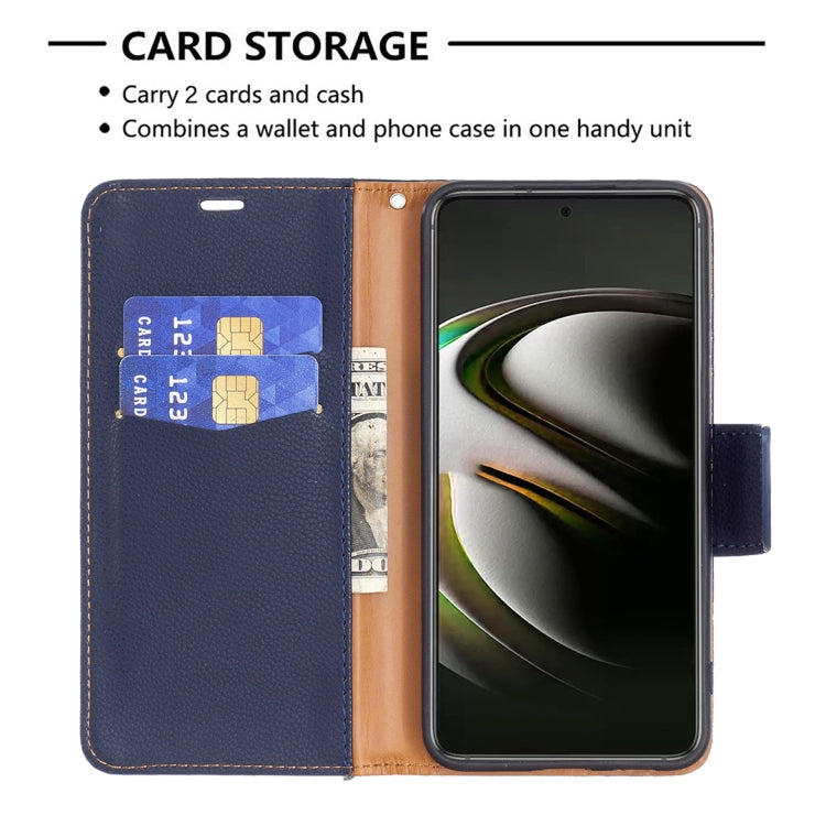 For Samsung Galaxy S22 5G Litchi Texture Pure Color Horizontal Flip Leather Phone Case with Holder & Card Slots & Wallet & Lanyard