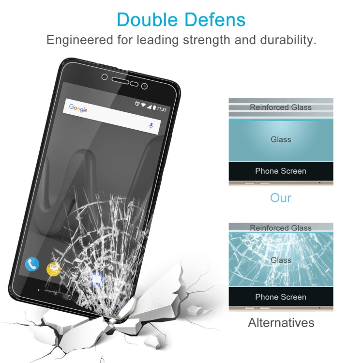 0.26mm 9H 2.5D Tempered Glass Film For Wiko Lenny4