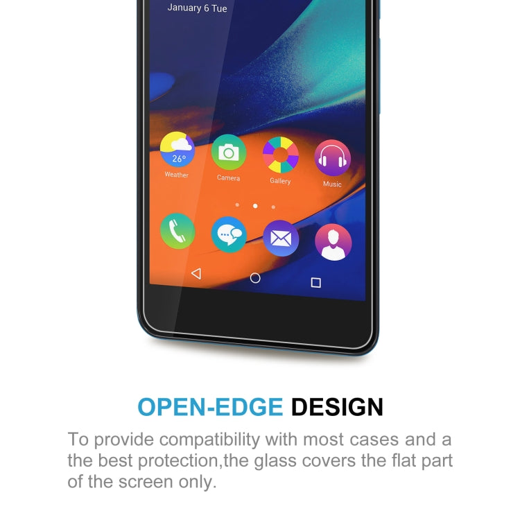0.26mm 9H 2.5D Tempered Glass Film For Wiko Rainbow up 4G