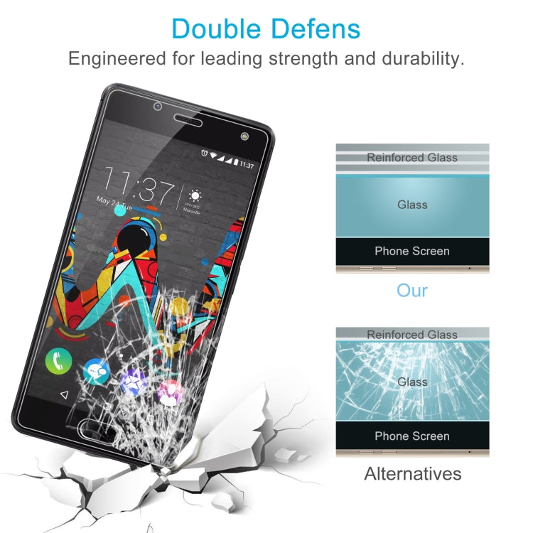 0.26mm 9H 2.5D Tempered Glass Film For Wiko Ufeel
