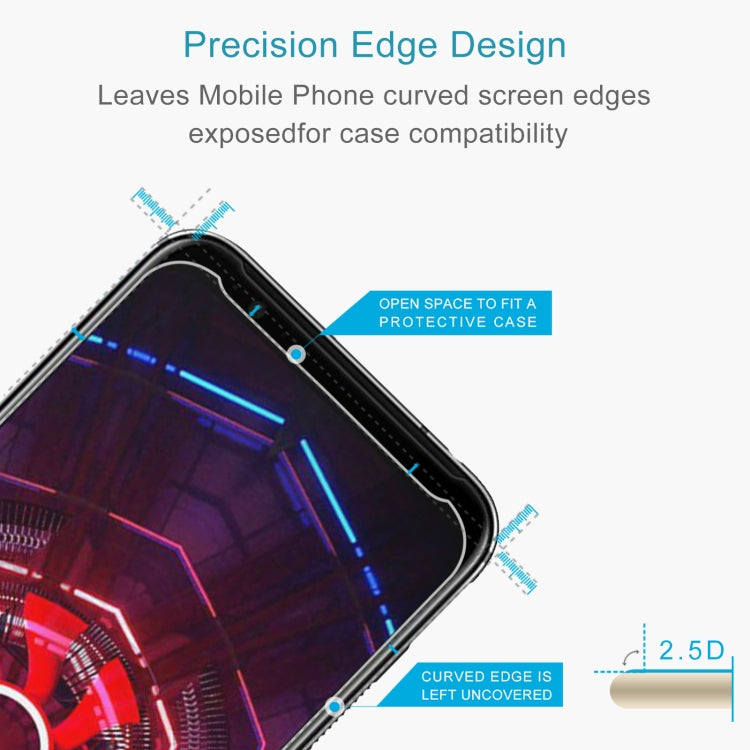 0.26mm 9H 2.5D Tempered Glass Film For ZTE nubia Red Magic 3s / 3