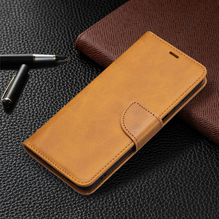 For Samsung Galaxy A13 5G Retro Lambskin Texture Pure Color Horizontal Flip Leather Phone Case with Holder & Card Slots & Wallet & Lanyard