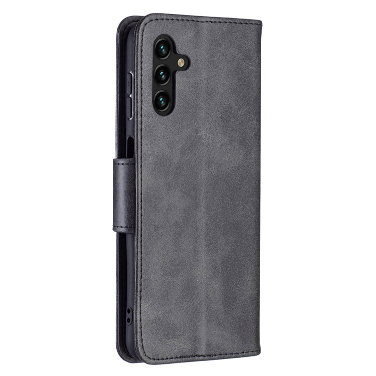 For Samsung Galaxy A13 5G Retro Lambskin Texture Pure Color Horizontal Flip Leather Phone Case with Holder & Card Slots & Wallet & Lanyard
