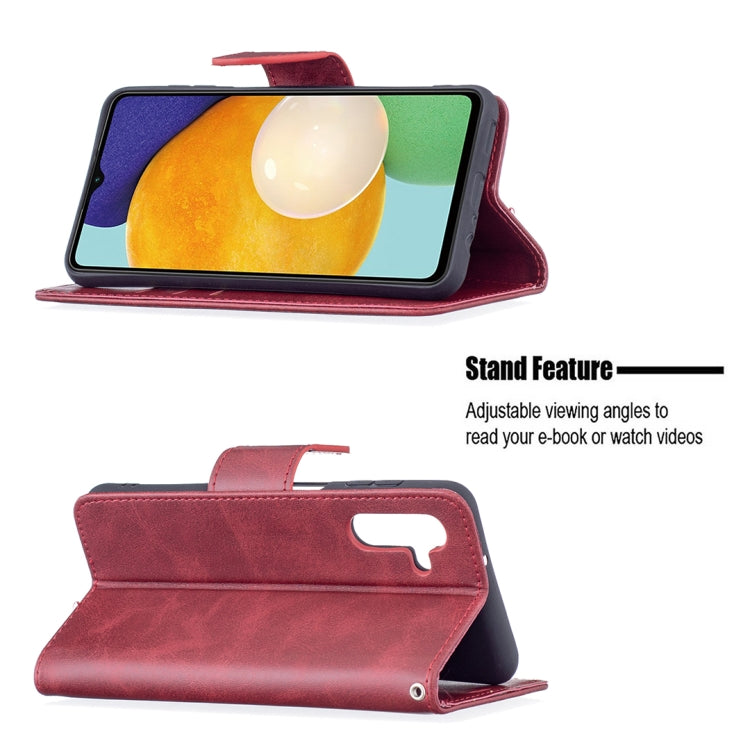 For Samsung Galaxy A13 5G Retro Lambskin Texture Pure Color Horizontal Flip Leather Phone Case with Holder & Card Slots & Wallet & Lanyard