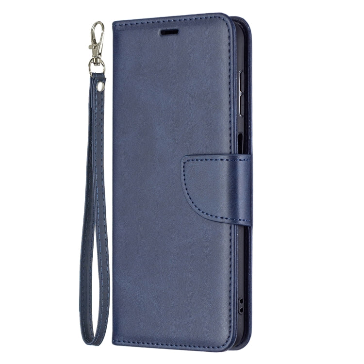 For Samsung Galaxy A13 5G Retro Lambskin Texture Pure Color Horizontal Flip Leather Phone Case with Holder & Card Slots & Wallet & Lanyard