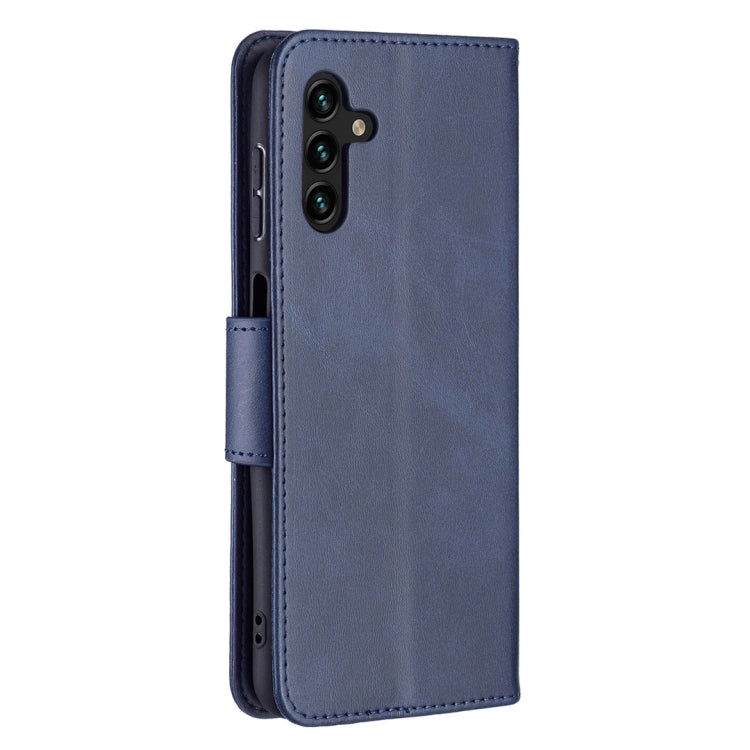 For Samsung Galaxy A13 5G Retro Lambskin Texture Pure Color Horizontal Flip Leather Phone Case with Holder & Card Slots & Wallet & Lanyard
