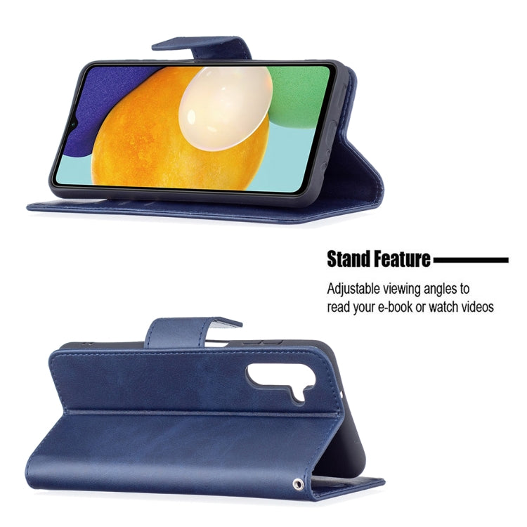 For Samsung Galaxy A13 5G Retro Lambskin Texture Pure Color Horizontal Flip Leather Phone Case with Holder & Card Slots & Wallet & Lanyard