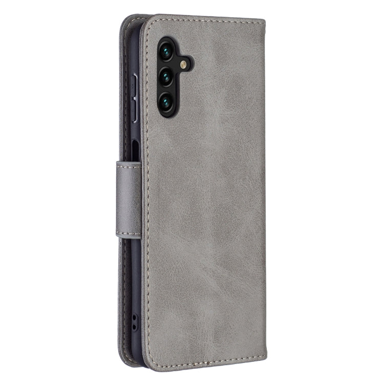 For Samsung Galaxy A13 5G Retro Lambskin Texture Pure Color Horizontal Flip Leather Phone Case with Holder & Card Slots & Wallet & Lanyard