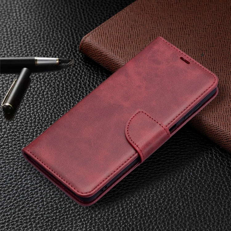 For Samsung Galaxy M52 5G Retro Lambskin Texture Pure Color Horizontal Flip Leather Phone Case with Holder & Card Slots & Wallet & Lanyard