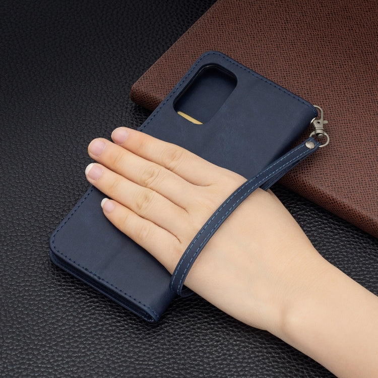 For Samsung Galaxy M52 5G Retro Lambskin Texture Pure Color Horizontal Flip Leather Phone Case with Holder & Card Slots & Wallet & Lanyard