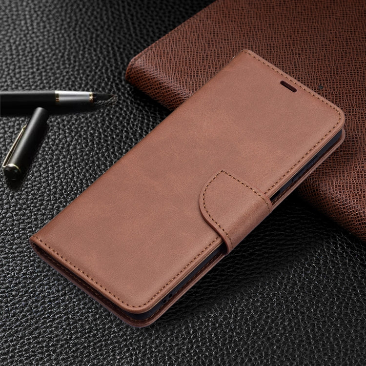 For Samsung Galaxy M52 5G Retro Lambskin Texture Pure Color Horizontal Flip Leather Phone Case with Holder & Card Slots & Wallet & Lanyard