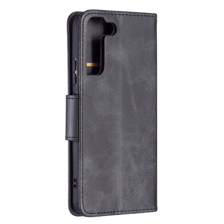 For Samsung Galaxy S22+ 5G Retro Lambskin Texture Pure Color Horizontal Flip Leather Phone Case with Holder & Card Slots & Wallet & Lanyard