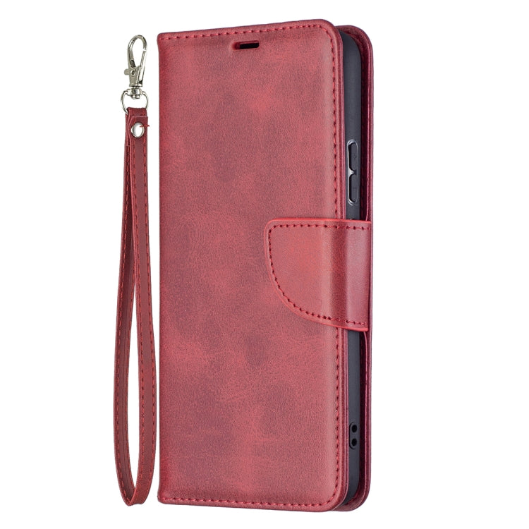 For Samsung Galaxy S22+ 5G Retro Lambskin Texture Pure Color Horizontal Flip Leather Phone Case with Holder & Card Slots & Wallet & Lanyard