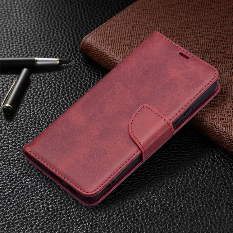 For Samsung Galaxy S22+ 5G Retro Lambskin Texture Pure Color Horizontal Flip Leather Phone Case with Holder & Card Slots & Wallet & Lanyard