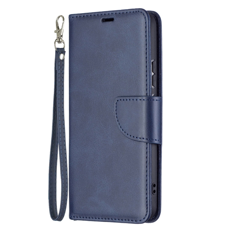 For Samsung Galaxy S22+ 5G Retro Lambskin Texture Pure Color Horizontal Flip Leather Phone Case with Holder & Card Slots & Wallet & Lanyard