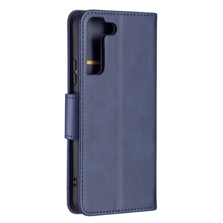 For Samsung Galaxy S22+ 5G Retro Lambskin Texture Pure Color Horizontal Flip Leather Phone Case with Holder & Card Slots & Wallet & Lanyard